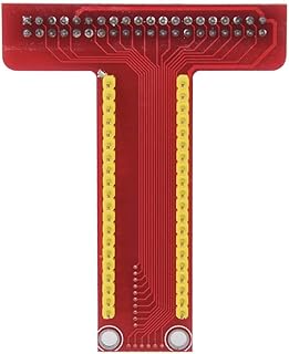 GPIO T-type Extension Board, 6.5x2.2x0.4in Breadboard GPIO T-type Board 3x2.4in Extension Board Stable Performance for Raspberry for Pi PI3 for PI2