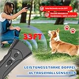 WEIMEIH Anti Bell Gerät Hunde, Anti Bell Halsband für Hunde, Handheld Ultraschall Anti Bell Gerät Hunde, Effektiv Haustiertraining, Hundegebell Stoppen, Hundetrainings Geräte Draußen Zuhause