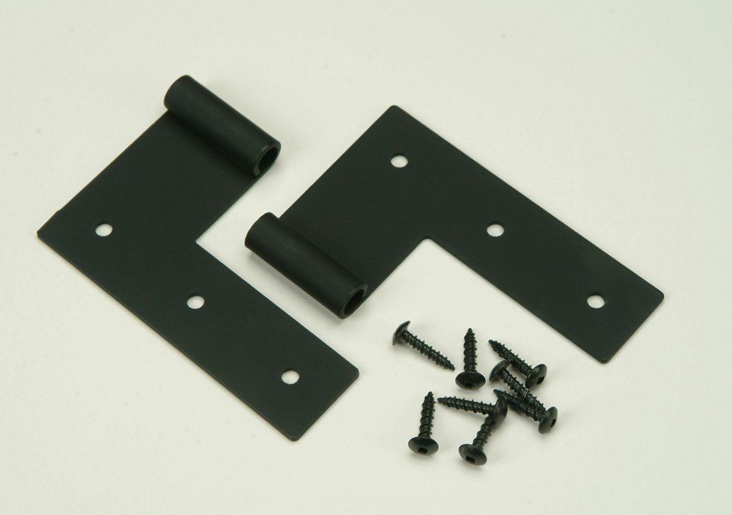 Zero Offset Flat Hinge for Exterior Shutters, Stainless Steel (Pair)