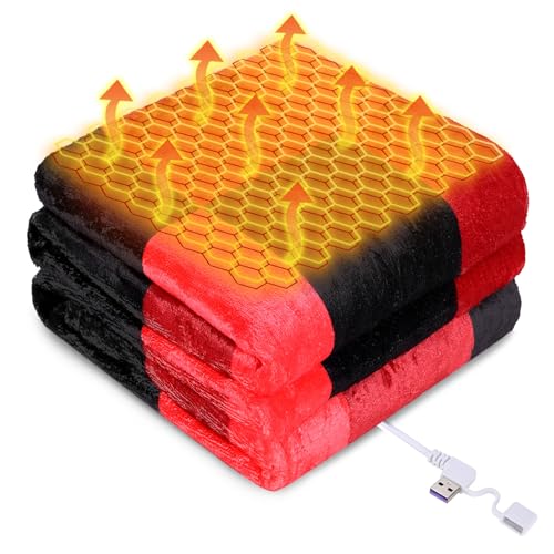 USB Powered Heated Throw Blanket for Women, 50
