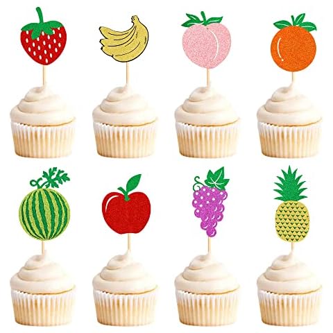 Ercadio Fruit Cupcake Toppers Cover