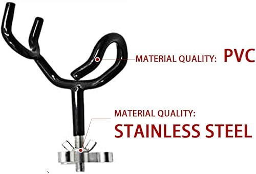 Miniatura 3 de 4 soportes de acero de agarre seguro de 20 grados para caña de pescar con base de montaje para barcos, barcos, yates y más para los amantes de la