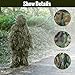 Slendor 6 in 1 Ghillie Suit, 3D Camouflage Hunting Apparel Camo Hunting Clothes, Bushman Costume Suitable for Unisex Adults/Youth (S/M/L/XL/XXL)