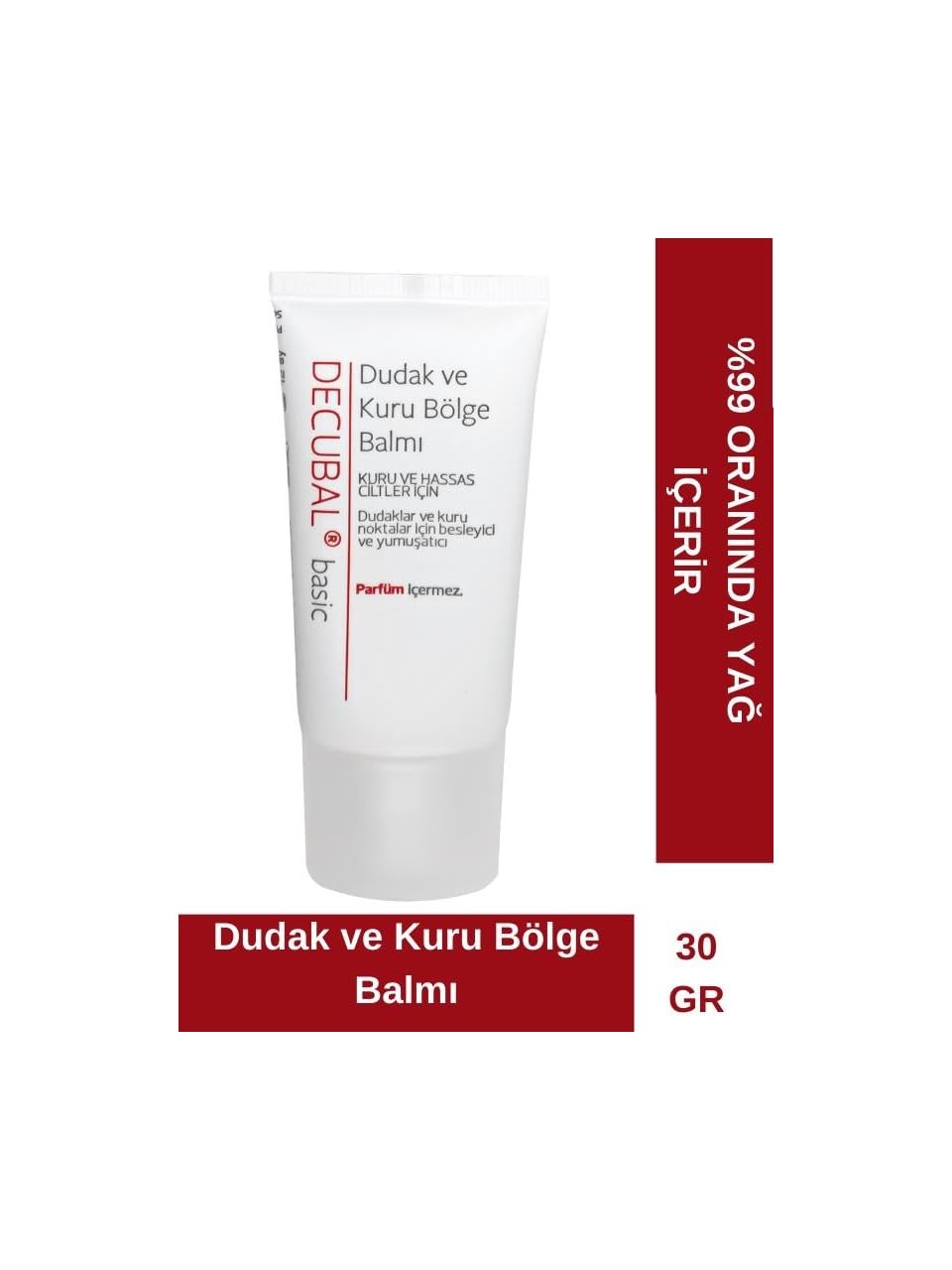 Decubal Dudak ve Kuru Bölge Balmı 30 ml