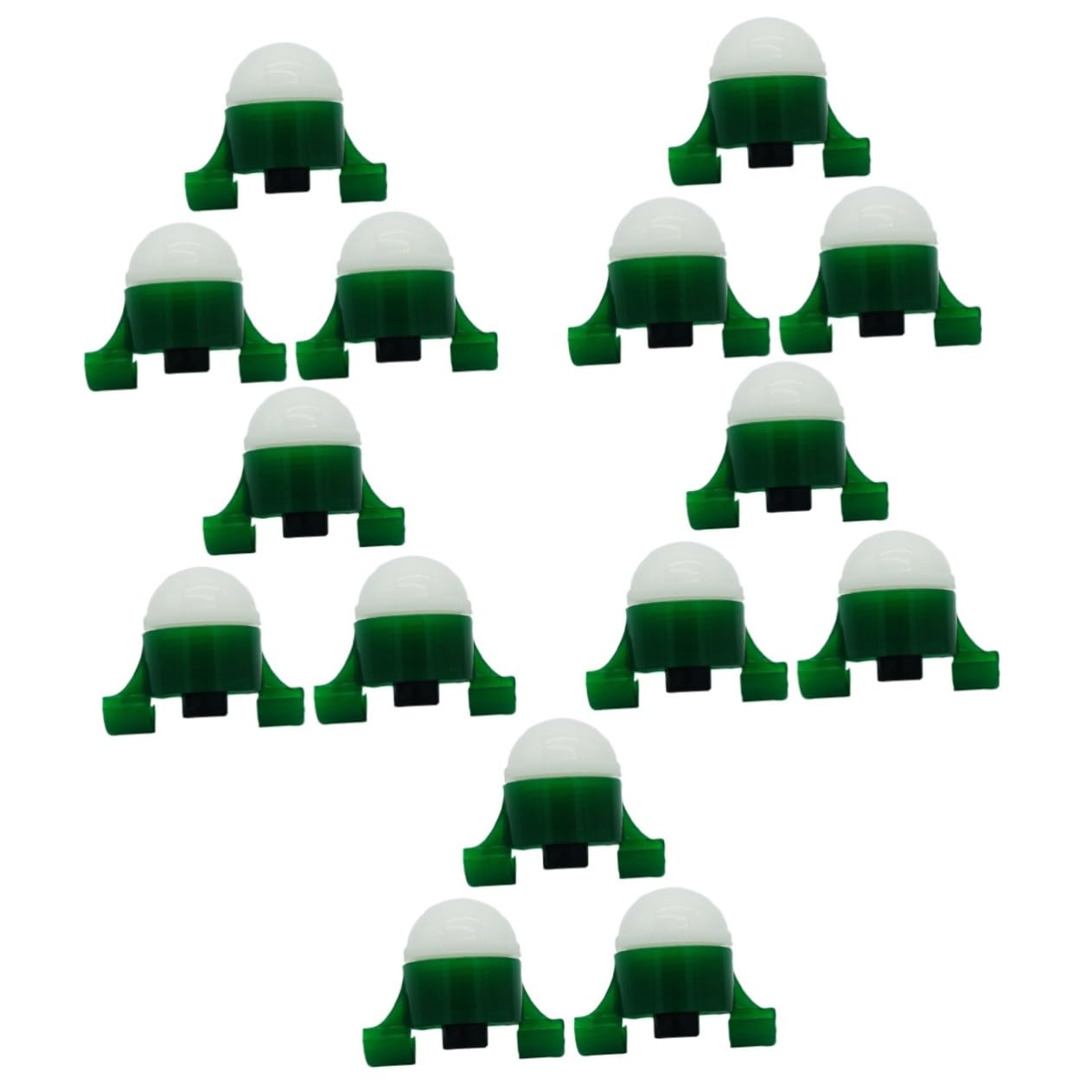 Abaodam Lumière D'alarme De Canne De Mer Lumière De Canne à Pêche Portable Feux De Pêche Éclairage De Pêche Lampe Pêche De Nuit Bâtons De Pêche Lumières Plastique Vert