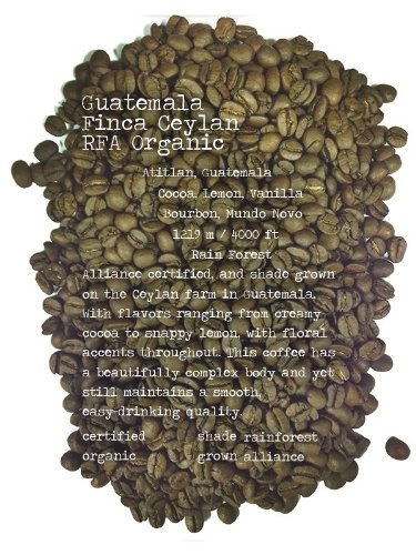 Guatemalan Organic Finca Ceylan Shg Rfa Smbc Coffee Beans (Dark Roast (Espresso), 5 Pounds Whole Beans) #TOP4