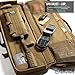 Savior Equipment Specialist Series LRP Tactical Sniper Long Range Precision Gun Bag Soft Case w/ 2 MOLLE Pouches, Scope Cover, Backpack & Shoulder Strap Included, 51 Inch Flat Dark Earth Tan