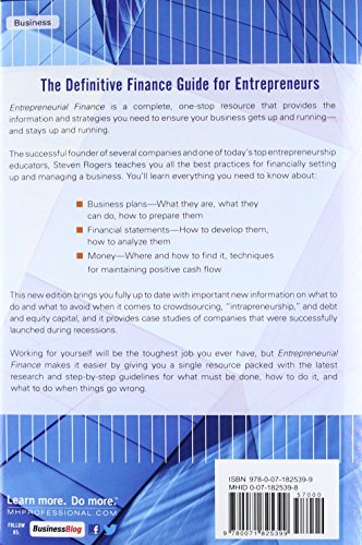 Entrepreneurial Finance: Finance and Business Strategies for the Serious Entrepreneur