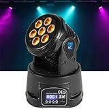  Cabeza Móvil Discoteca Big Dipper LM70 Wash 7 Led 8W. 4 en 1 RGBW, DMX Master/Esclavo. Potencia entregada 100W. DMX512