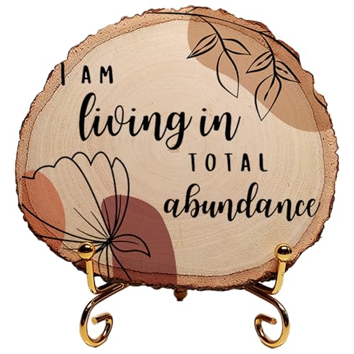 Image of MOTIVATIONAL GIFTS Abundance Wooden Motivational Quotes Table Decorative Gifts Wood Showpiece For Office Table Living Room
