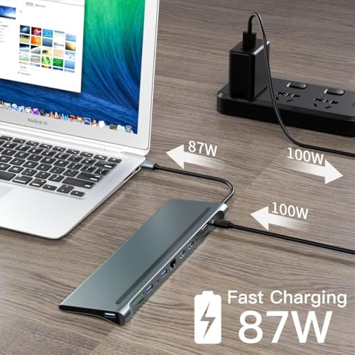 Image of jasifs USB Docket Station (12-in-1 USB C Hub)