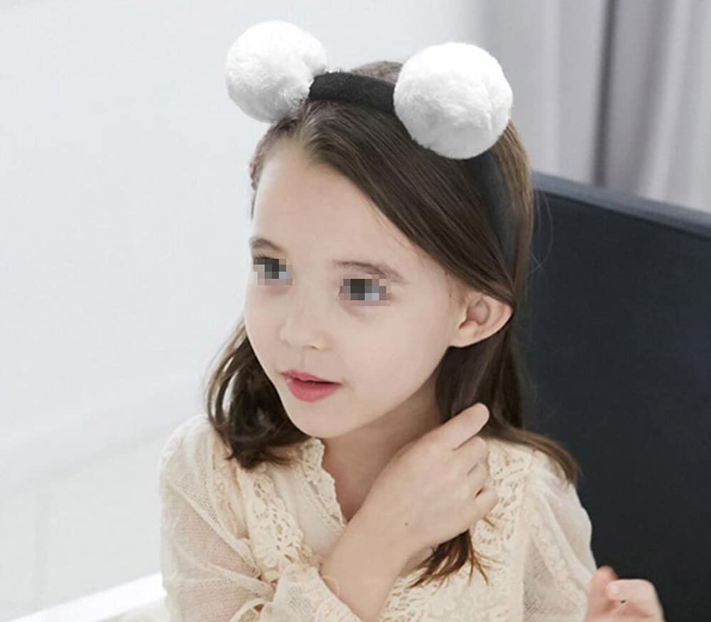 Fascia per capelli Panda, Fascia per capelli Panda, Fascia per capelli novità, Accessorio per cerchi per capelli con panda in stile cartone animato, perfetto per Halloween, cosplay di Natale, complean
