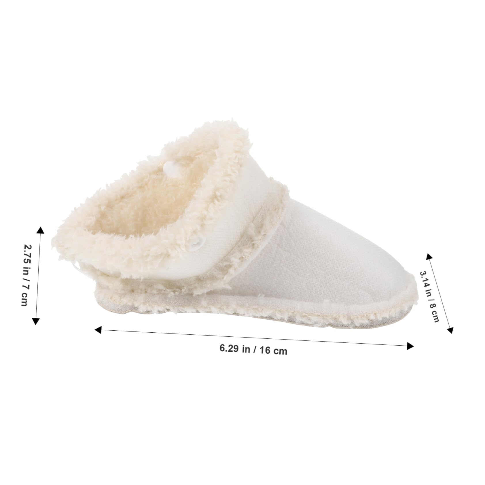 5pares Inserts De Zapato Cálidos y Para Forro Extraíble De Invierno Para Zapatos Agujereados Forro De Peluche