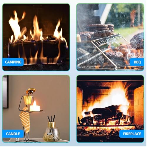Encendedor de soplete para camping, llama ajustable, recargable, color negro miniatura 6