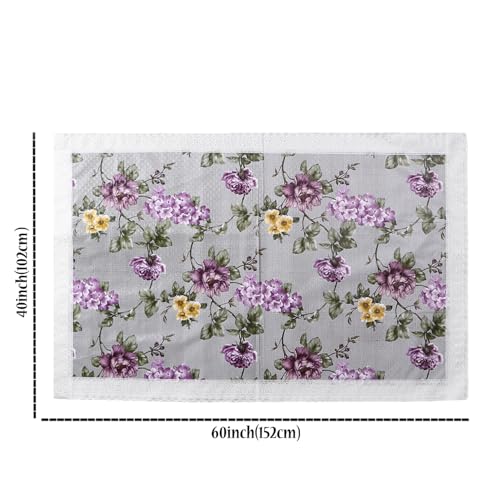 Image of Dakshya Industries PVC Waterproof Center Table Cover 40 x 60 Inch | Rectangle Coffee Table Cover | Spill Proof Oil Resistant Dustproof Heat Resistant Wipe Clean