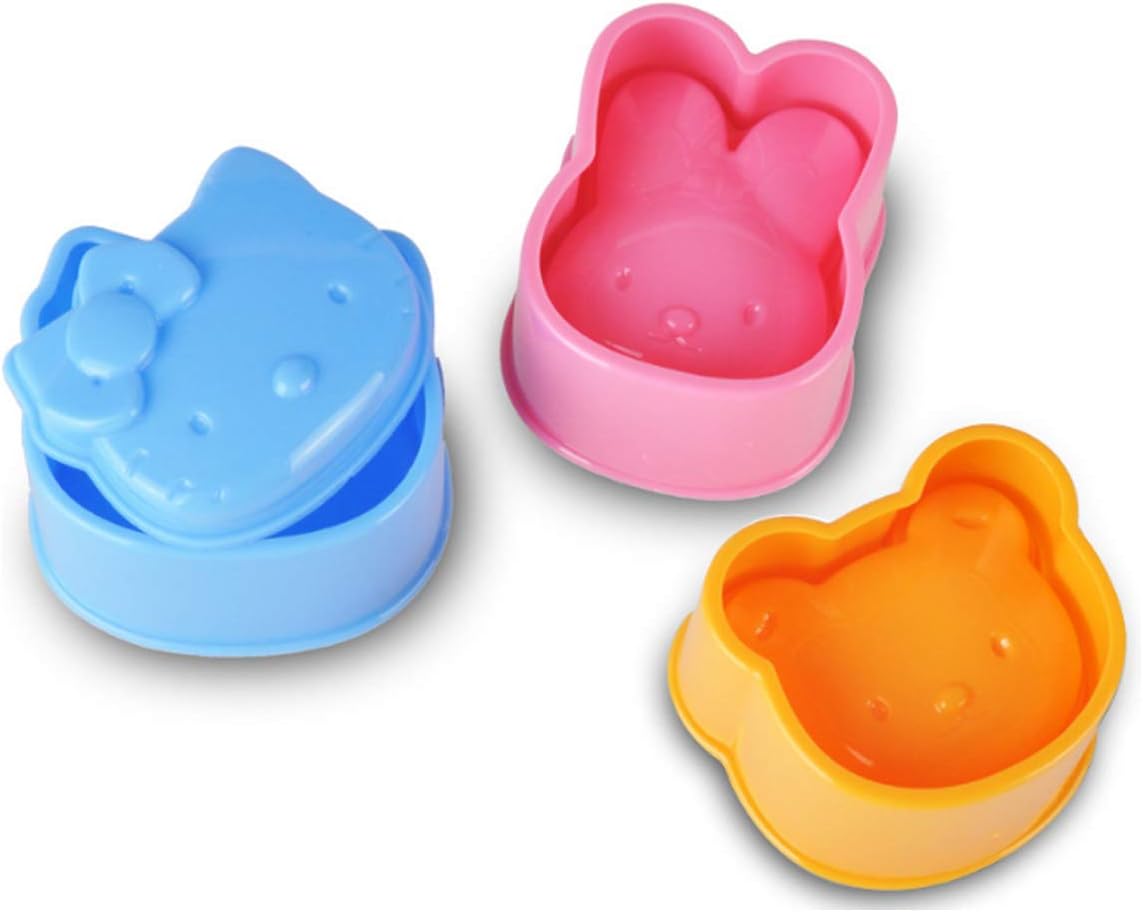 3 Pack DIY Sushi Rice Decorating Mold Picnic Kitchen Animal Mold Rice Mold Shaper Bento Accessories