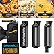 Arendo - Elektrische Nudelmaschine – Pasta Maker - 5 Stärken einstellbar – 120 Watt – Nudelwalze und 2x Pasta-Schneideinsätze 2 mm und 6 mm – Knetmaschine - schwarz