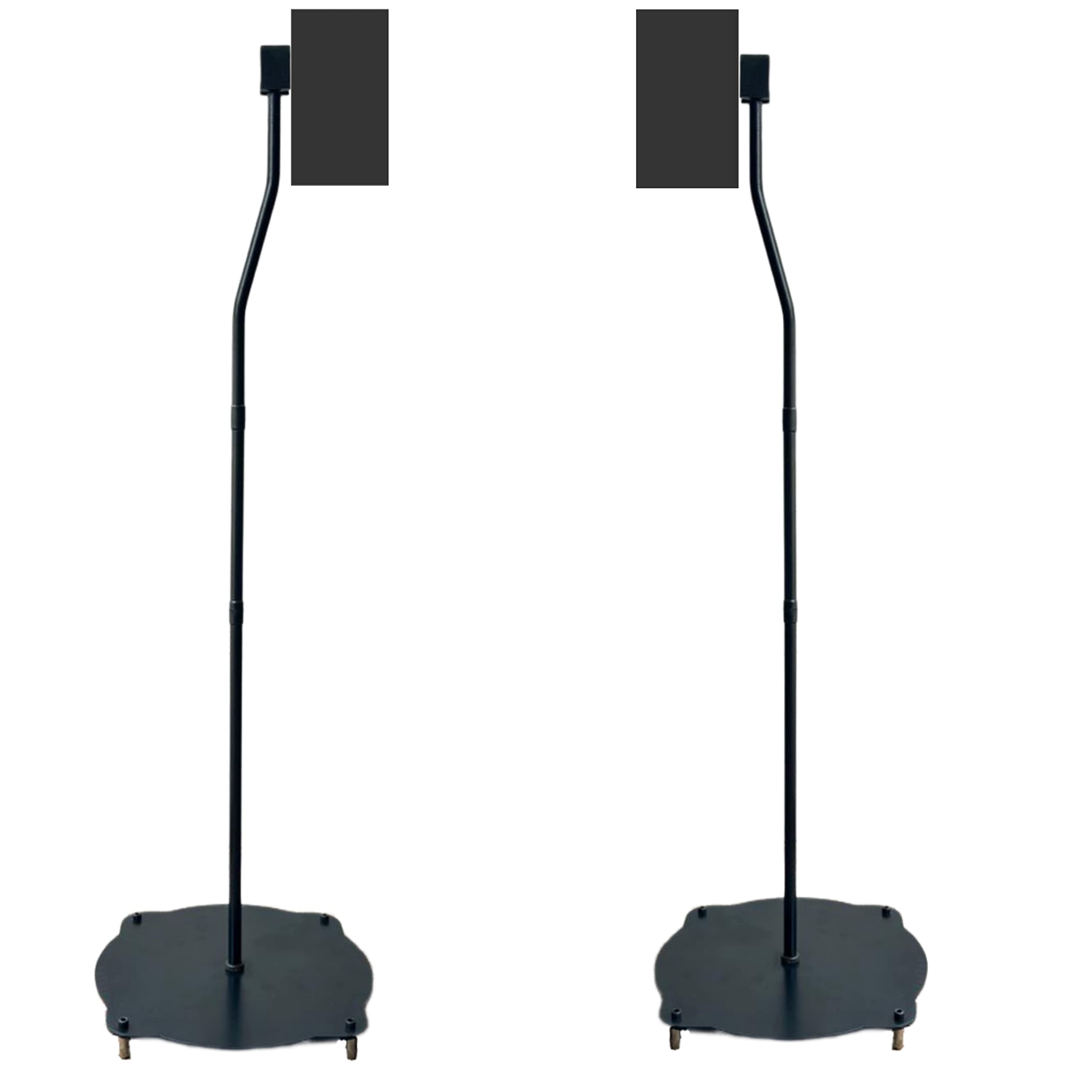 MYL 2 Different Fixed Height Satellite Speaker Stand for Home Theatre Speakers 2.1; 5.1 and 7.1 - Pack of 2 Stands (1Pairs) (BS-010)