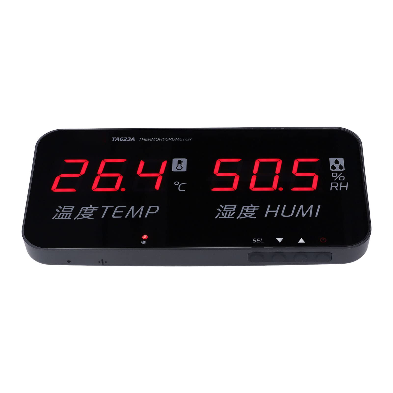 Hyuduo Misuratore di Temperatura e umidità Igrometro con Display Digitale con Ampio Schermo LED per il Monitoraggio di Serre Interne da -20 a 80°C