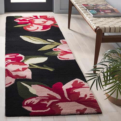 Tapete corredor de lana floral SAFAVIEH 68x244 cm