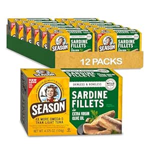 Amazon.com: Season Sardines in Extra Virgin Olive Oil - Skinless ...