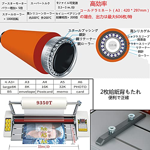 ラミネーター A3 A4 対応 ホット&コールド Amazon | ラミネーター A3/A4対応 80~150μm対応 気泡なし 簡単