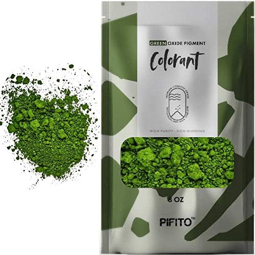 Pifito Green Chromium Oxide Pigment Colorants (8 oz) - Cosmetic Grade Bulk Coloring Powder Kit for Soap Making Supplies, Bath Bombs, Slime