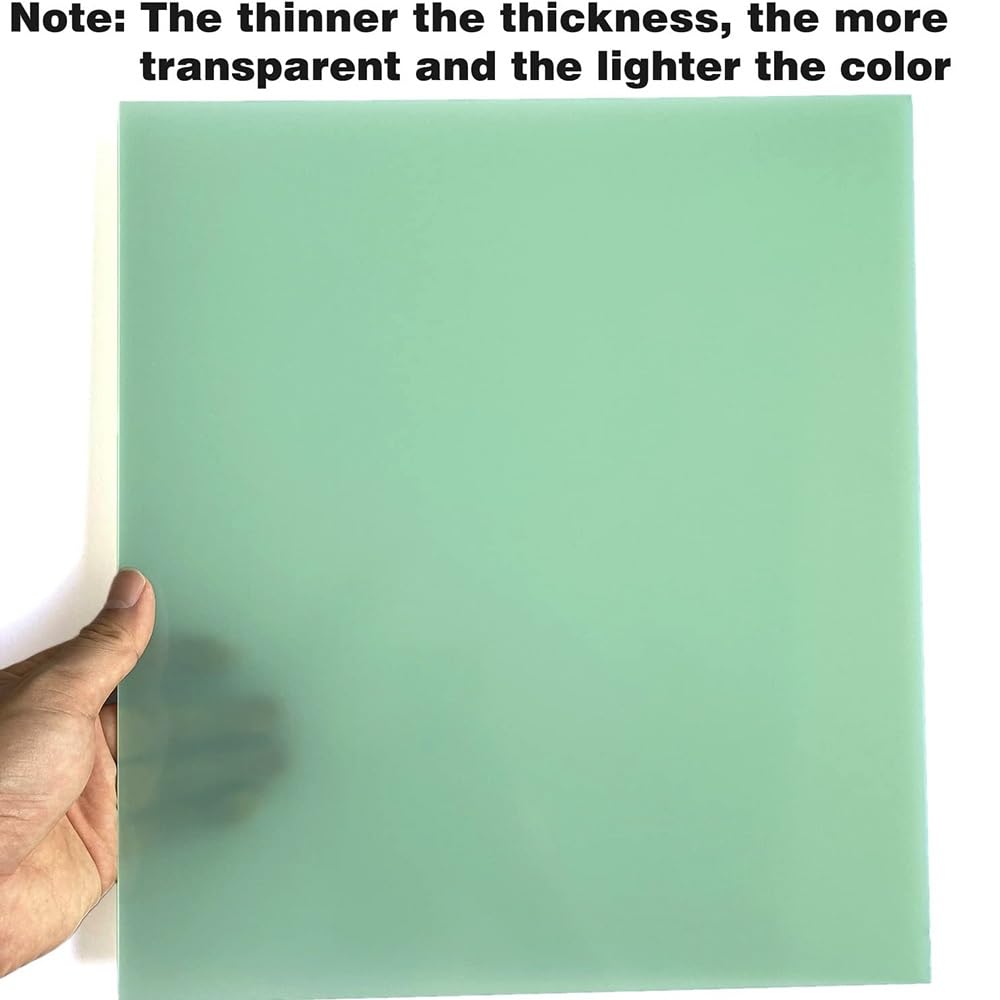 Epoxy Plate, Tablero epoxi, tablero de fibra de vidrio G10 FR4, tablero epoxi verde claro 3240 Tablero de resina epoxi, fibra de vidrio FR-4 de 0,5/1/1,5/2/3/4/5 mm de espesor. 1 ud.(3mm,235x235mm)