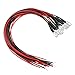 10Pcs 5mm Pre Wired LED, Fast Flashing DC3-6V Clear Lens, Light Emitting Diodes