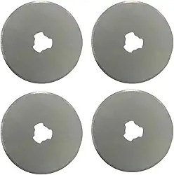 Lâminas de Corte Cortador Circular Disco 45mm kit com 4 - Artesanato Patchwork