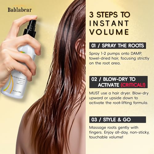 Spray Voluminizador para Cabello Fino Bablabear 250ml miniatura 3