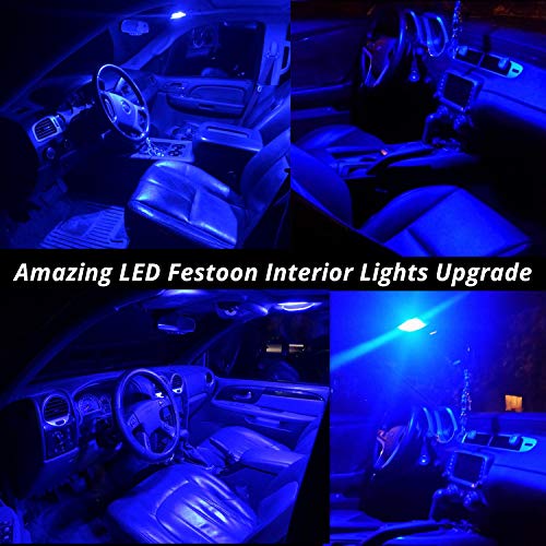 Bombillas LED 6411 6418 800lm Azul Ultra 12V 39MM miniatura 6