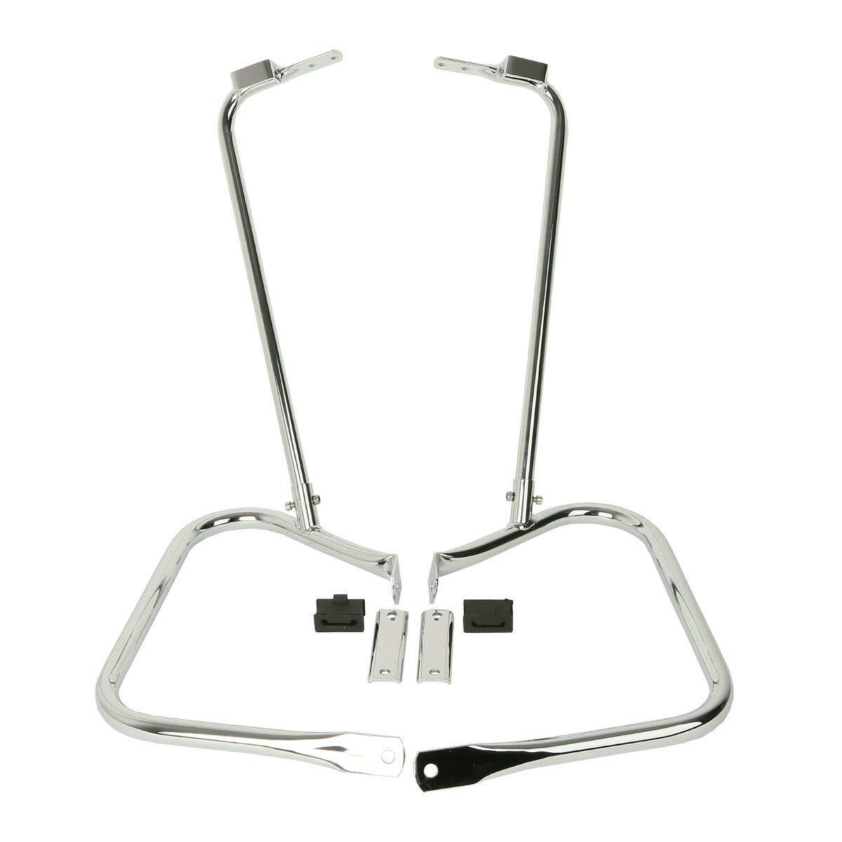 TCMT Saddlebags bags Guard Bracket Fits For Harley Road King Electra Glide Ultra Classic 1997-2008 Road Glide 1998-2008 Street Glide FLHX 2006-2008