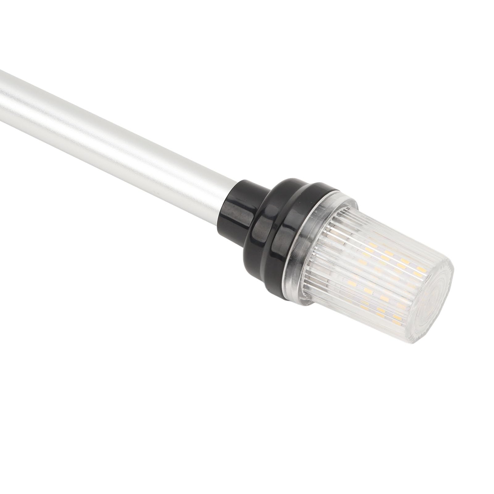 Luce di Ancoraggio Marina a LED Asta in Alluminio Resistente Alla Corrosione Luce di Poppa per Barca Ruotabile a 180°, di Navigazione con Base in Acciaio Inossidabile da 24 Pollici per