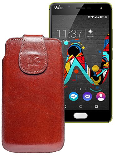 Suncase Étui en cuir pour Téléphone Portable/Wiko U Feel Lite/étui en cuir Étui de protection Coque de protection