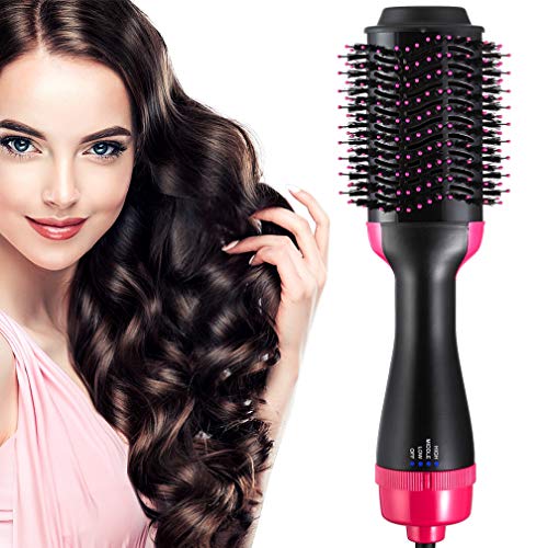 Hot Air Hair Dryer Brush Blow Dryer and Volumizer Styling Brushes 4 in 1 Hair Blower Brush withÂ IronÂ GeneratorÂ andÂ CeramicÂ Coating for HairÂ Drying,Â StraightenerÂ andÂ Curling