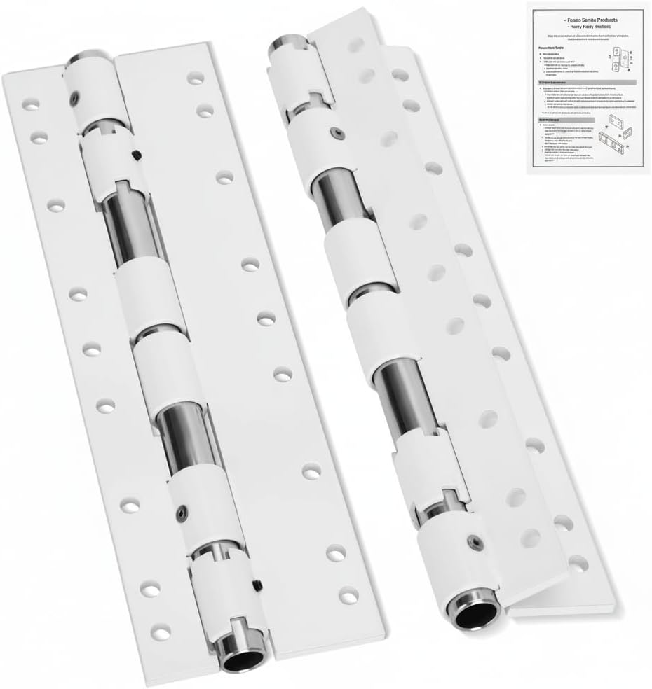 Swing Away RV Extension Brackets, Model 55721, Camper Mounting Hardware for Utility Jack (White)