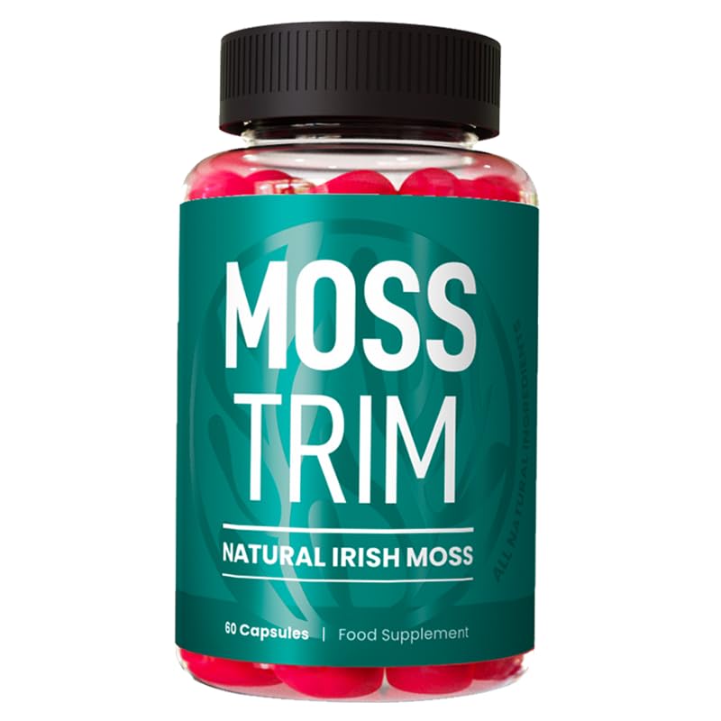 Mosstrim Ositos de goma | Musgo marino irlandés natural: ingredientes como musgo marino irlandés, raíz de bardana y fucus | Contenido de 60 gomas de fruta