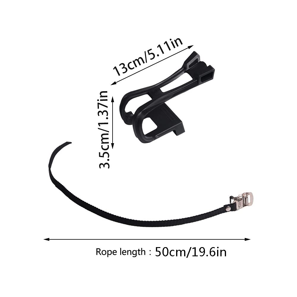 DONGKER 1 Paire Courroies de Pédale de Vélo, Pieds Clips Agrafes d'orteil de Pédale Vélo Sangles de Pédale Vélo pour Vélo Route VTT
