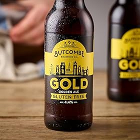 Butcombe Brewery, Gold, Golden Ale Bottles, Vegan Friendly, Part Bitter, Part Sweet, 100% Refreshing 8 x 500ml – BUTCOMBE