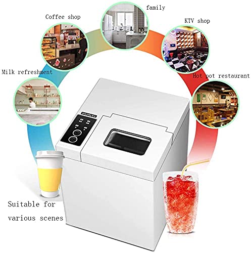 Máquina compacta portátil para fabricar hielo con cazo y canasta miniatura 7