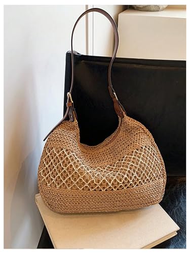 Bolso de hombro de paja para mujer SweatyRocks miniatura 4