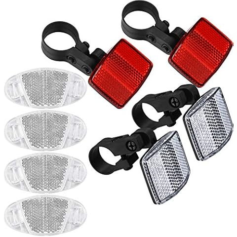 LJHOME 8 Pcs Bicycle Reflectors Set Cover