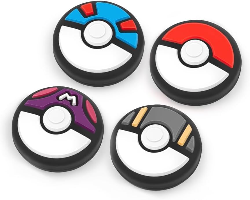 Silicone Joycon Thumb Grip Caps for Switch, Joystick Cover Compatible with Nintendo Switch/OLED/Switch Lite, Analog Stick Grips Button Covers