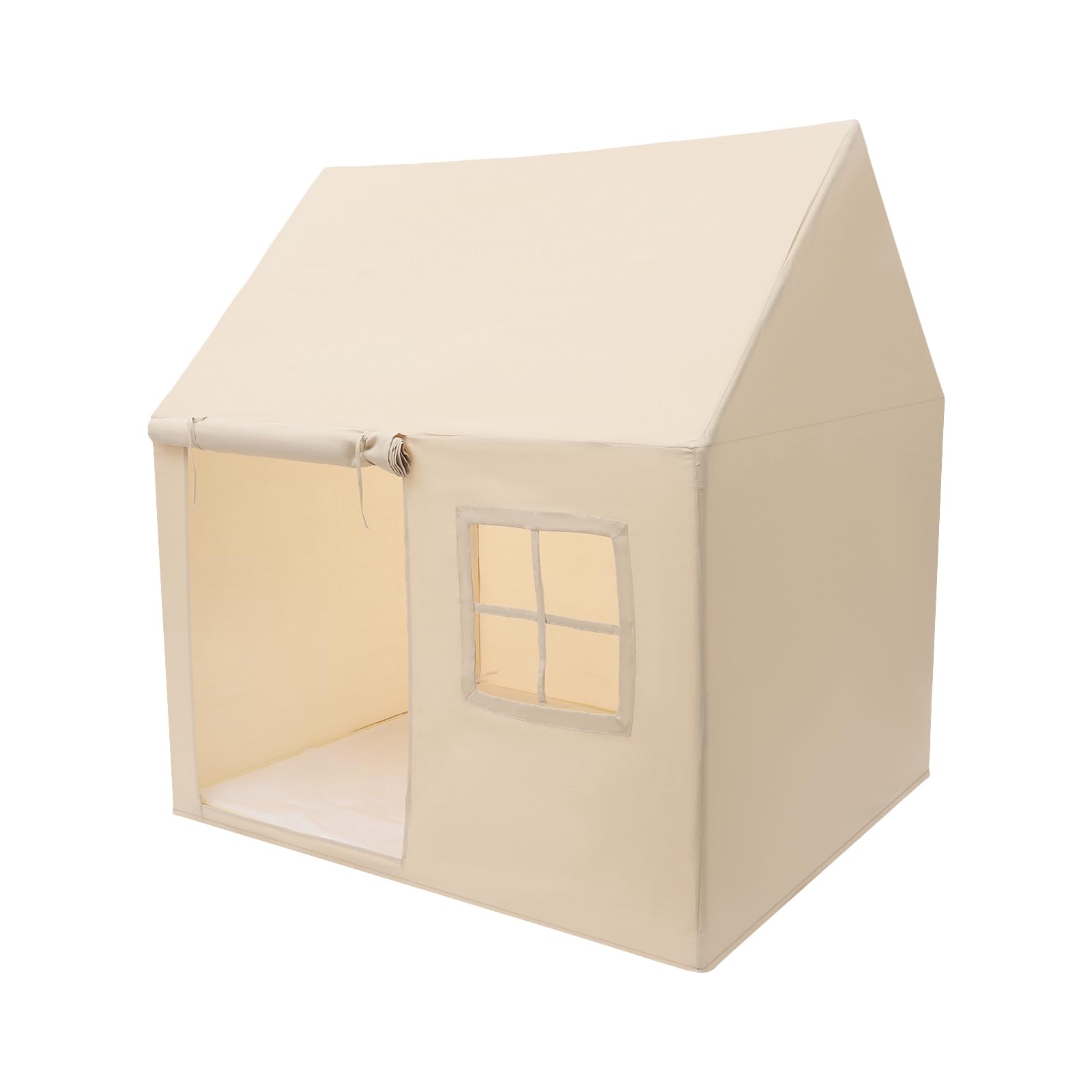 Beige Kindertelt Drinnen, Boden stehend Zelt Spielzelt für Kinder, für Wohnzimmer, Kindergärten, Kinderzimmer, Schlafzimmer 125 * 90 * 125 cm