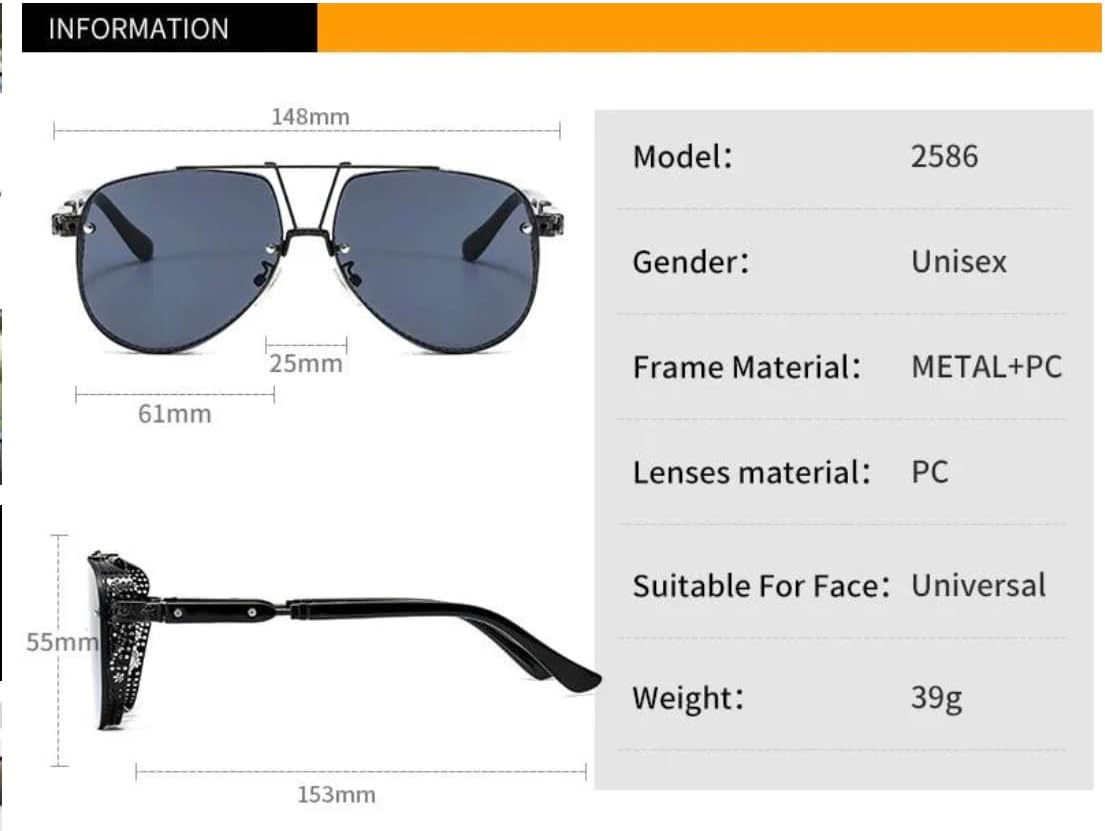 JOLLYNOVA Adjustable Tint Sunglasses, 1-9 Gears Nightshift Glasses Retro Round Polarized Dimming Glasses ND Filter Lenses - Image 6