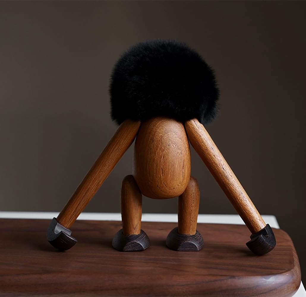 Amazon.co.jp: (hej!e) チンパンジー置物 猿 モンキー 木製 動物 北欧