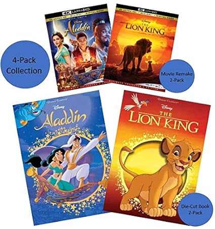 Amazon Com Disney Classic Remake Collection 4k Ultra Hd Blu Ray Digital Code Die Cut Book Collection Aladdin Lion King Movies Tv Amazon Com Disney Classic Remake Collection 4k Ultra Hd Blu Ray Digital Code Die Cut Book Collection Aladdin Lion King Movies Tv