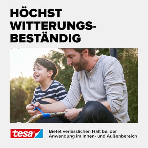 tesa extra Power Perfect Gewebeband - Gewebeverstärktes Ductape zum Basteln, Reparieren, Befestigen, Verstärken und Beschriften - Gelb - 2,75 m x 38 mm