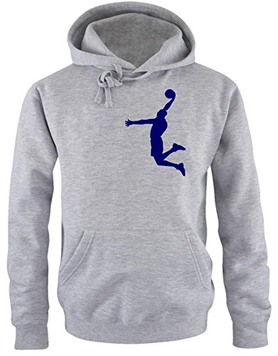 Dunk Basketball Slam Dunkin Kinder Sweatshirt mit Kapuze Hoodie Gray-Navy, Gr.164cm Dunk Basketball Slam Dunkin Kinder Sweatshirt mit Kapuze Hoodie Gray-Navy, Gr.164cm